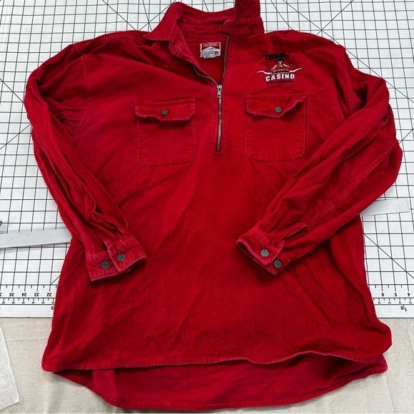 Marlboro sz large Casino Corduroy pull over jacket A48 - Picture 2 of 6